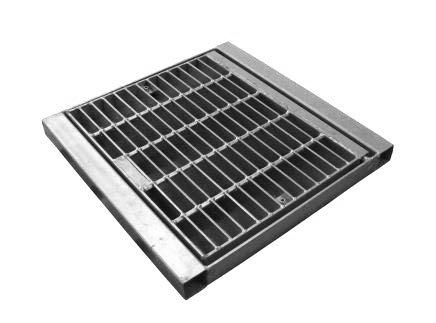 C/O HD Galvanised Drop-In Hinged Sump Grate & Frame