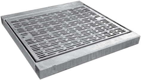 Galvanized Mild Steel Heelguard Drop In Hinged Sump Grates