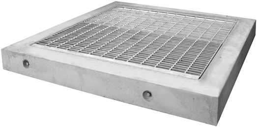 Galvanised Mild Steel Sump Grates - Hinged