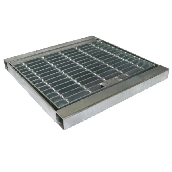 C/O HD Galvanised Drop-In Hinged Sump Grate & Frame